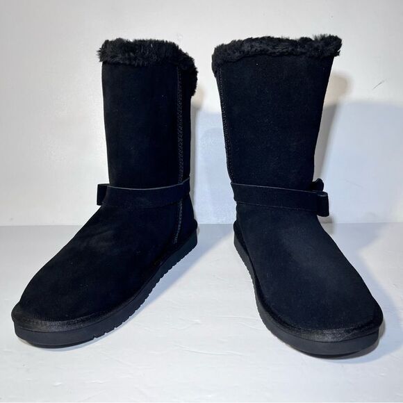 Koolaburra by UGG Arlena Suede Bow Short Boots - Picture 4 of 6